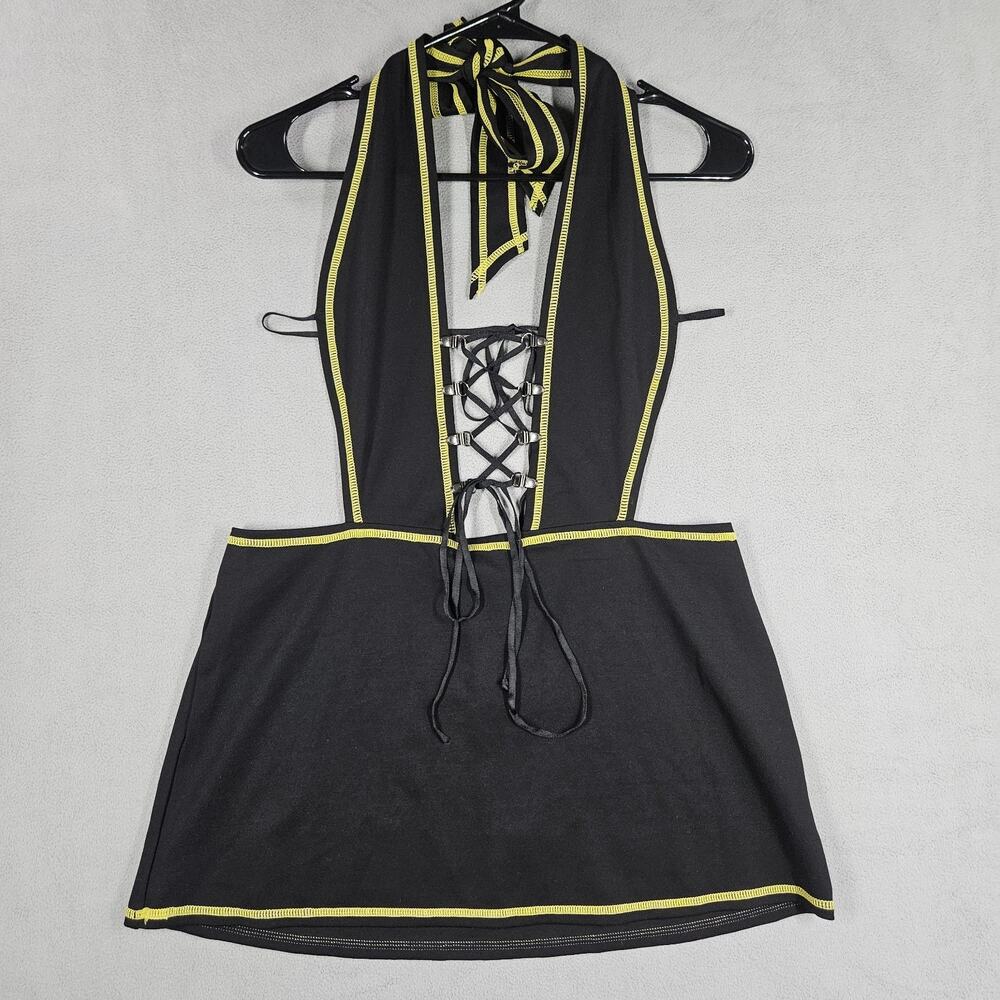 Club EXX Feeling Naughty Mini Dress Large Rave‎ Festival Goth Clubwear Grunge